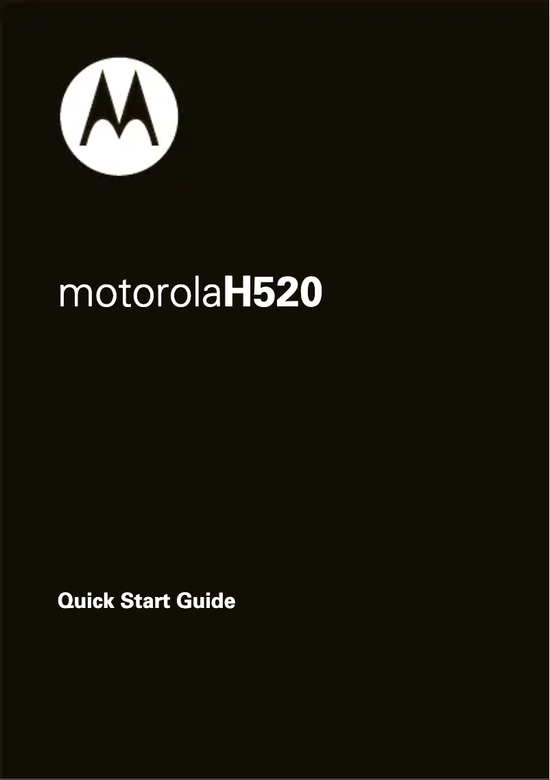 First page image of the manual for H520