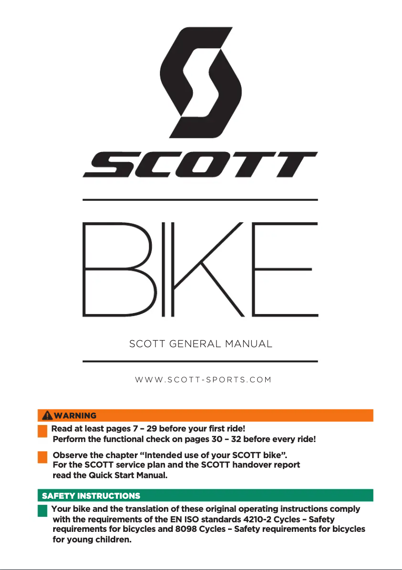 Page 1 de la notice Manuel utilisateur Scott Lumen eRIDE 900