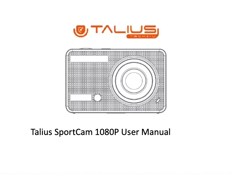 Page n°1 - Manuel utilisateur Talius SportCam 1080P