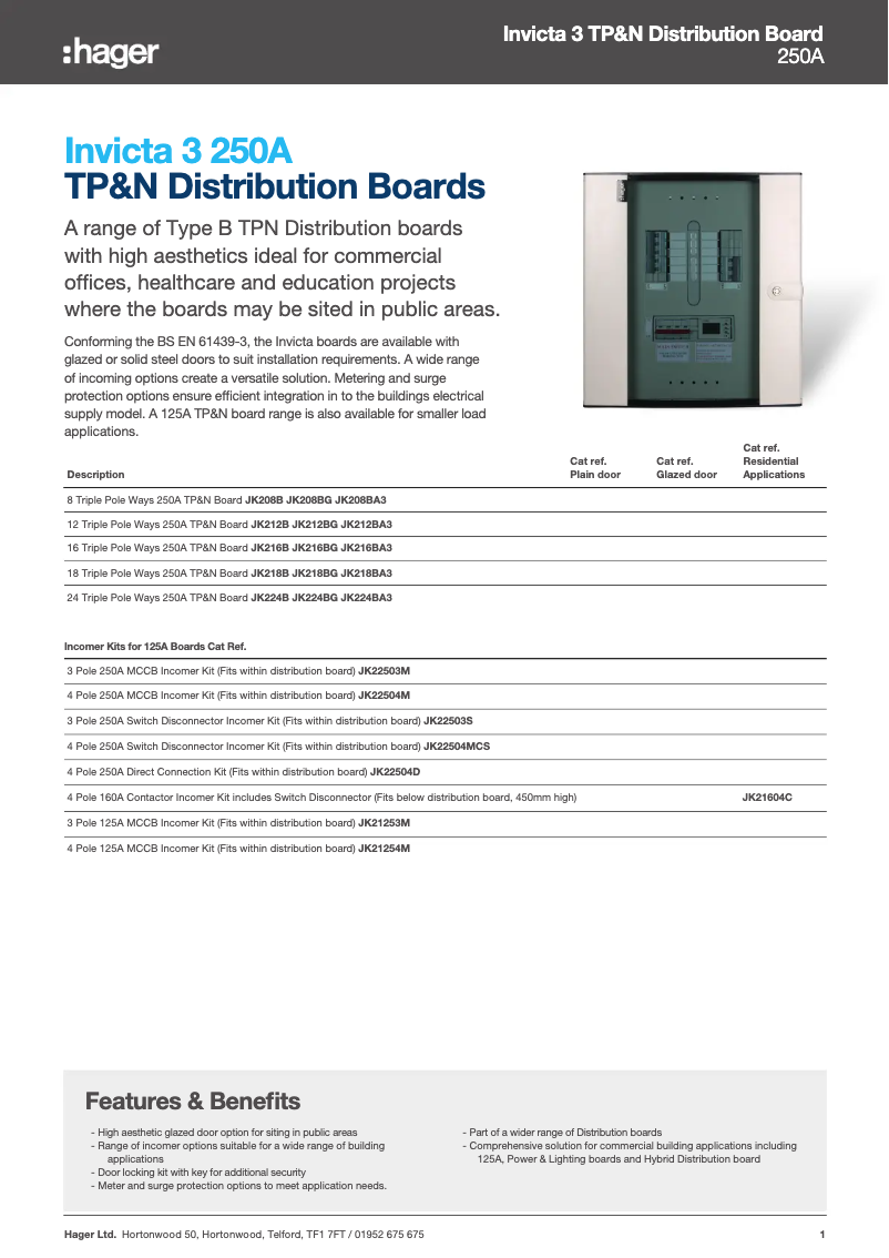 Page 1 de la notice Manuel utilisateur Hager JK216BA3