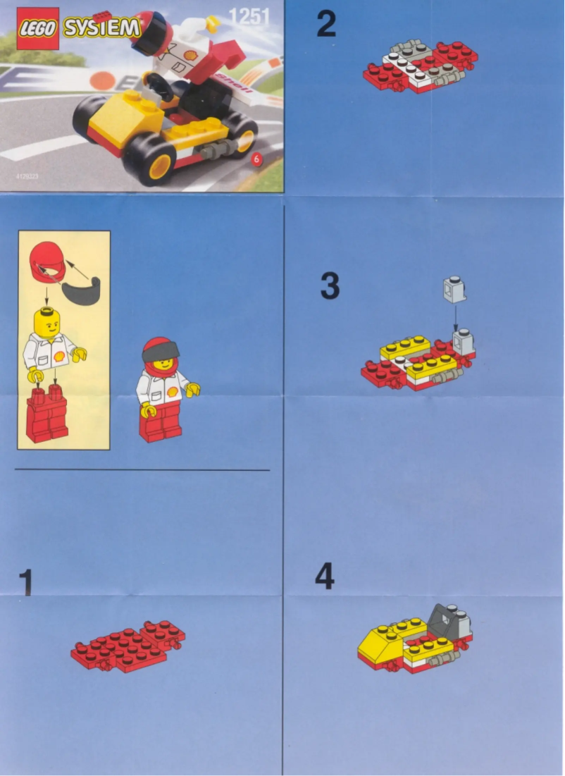 Page 1 de la notice Manuel utilisateur Lego SHELL GO-CART