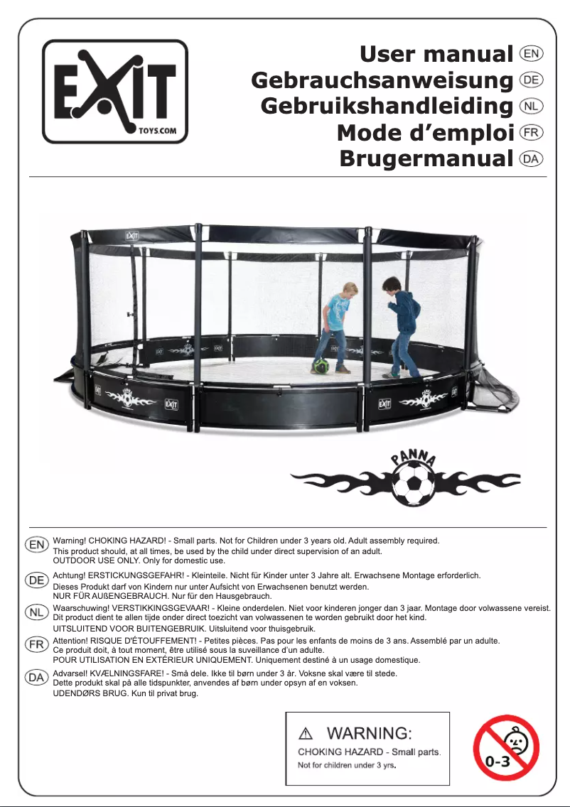 Page n°1 - Manuel utilisateur EXIT Panna Surround Net
