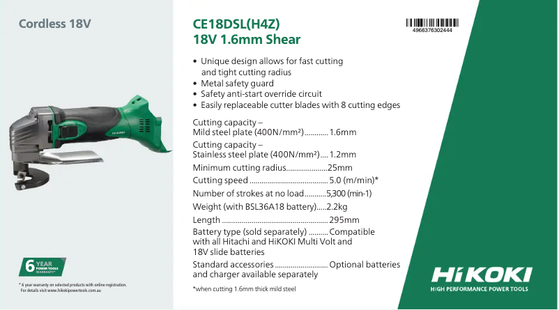 Image de la première page du manuel de l'appareil CE18DSL