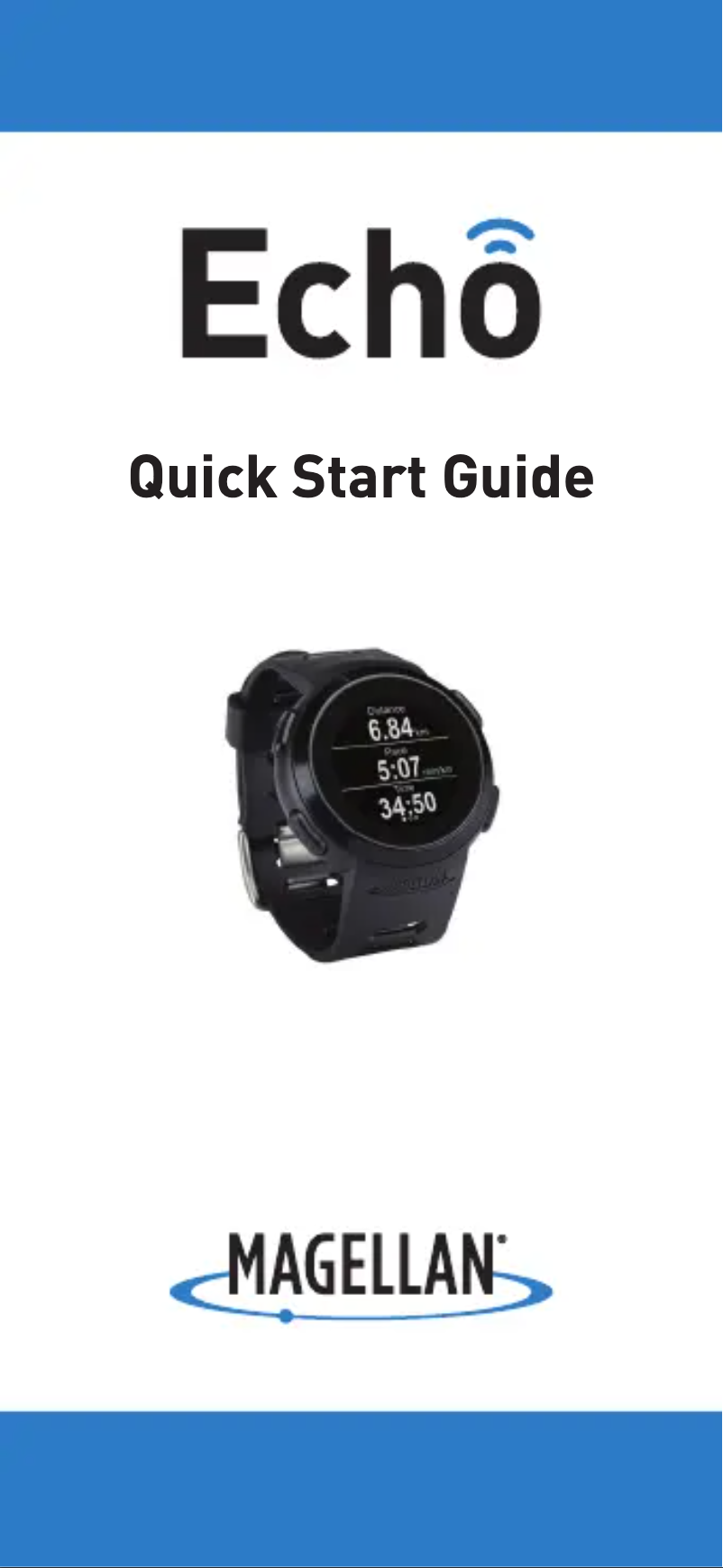 Page n°1 - Manuel utilisateur Magellan Echo