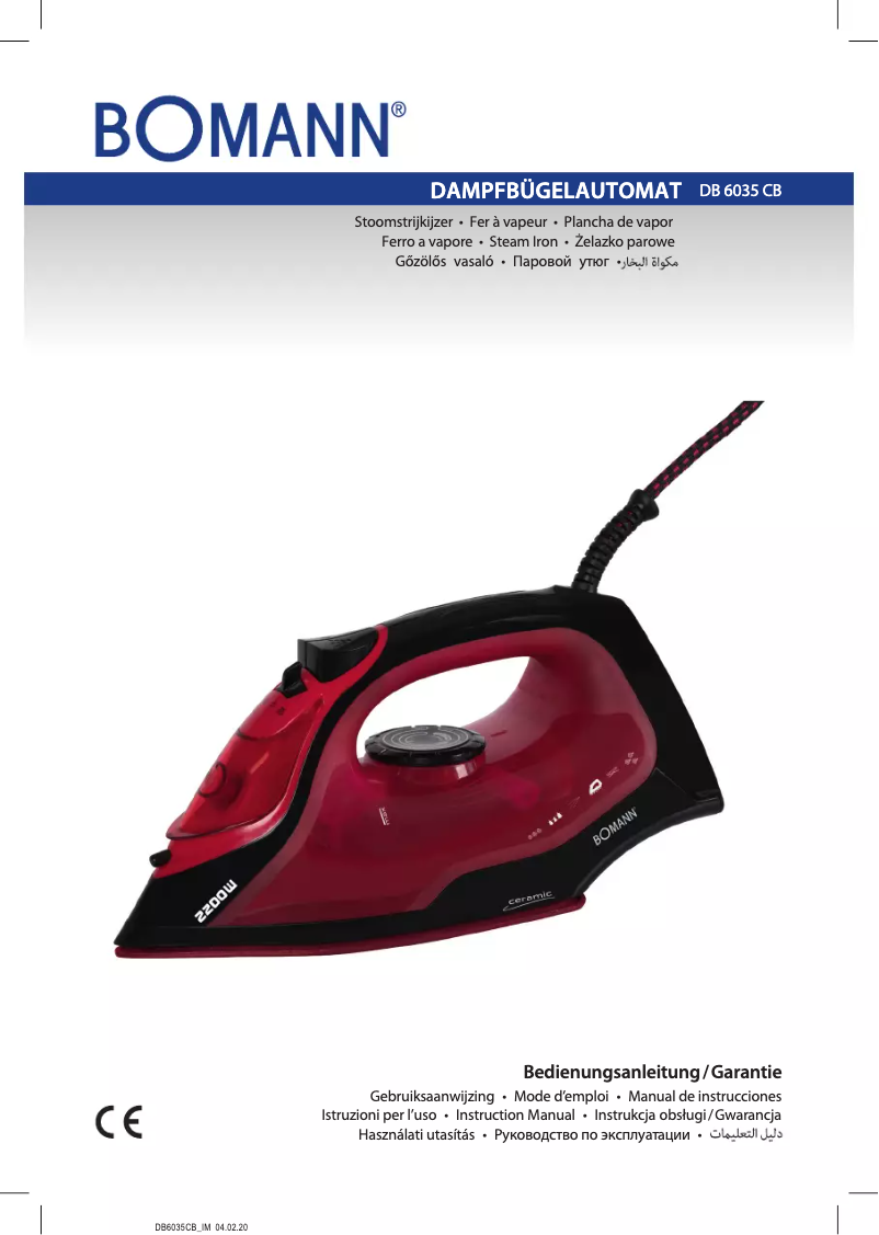 Page 1 de la notice Manuel utilisateur Bomann DB 6035 CB
