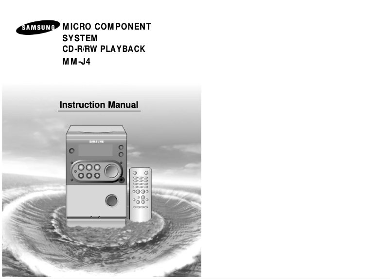 Image de la première page du manuel de l'appareil MM-J4