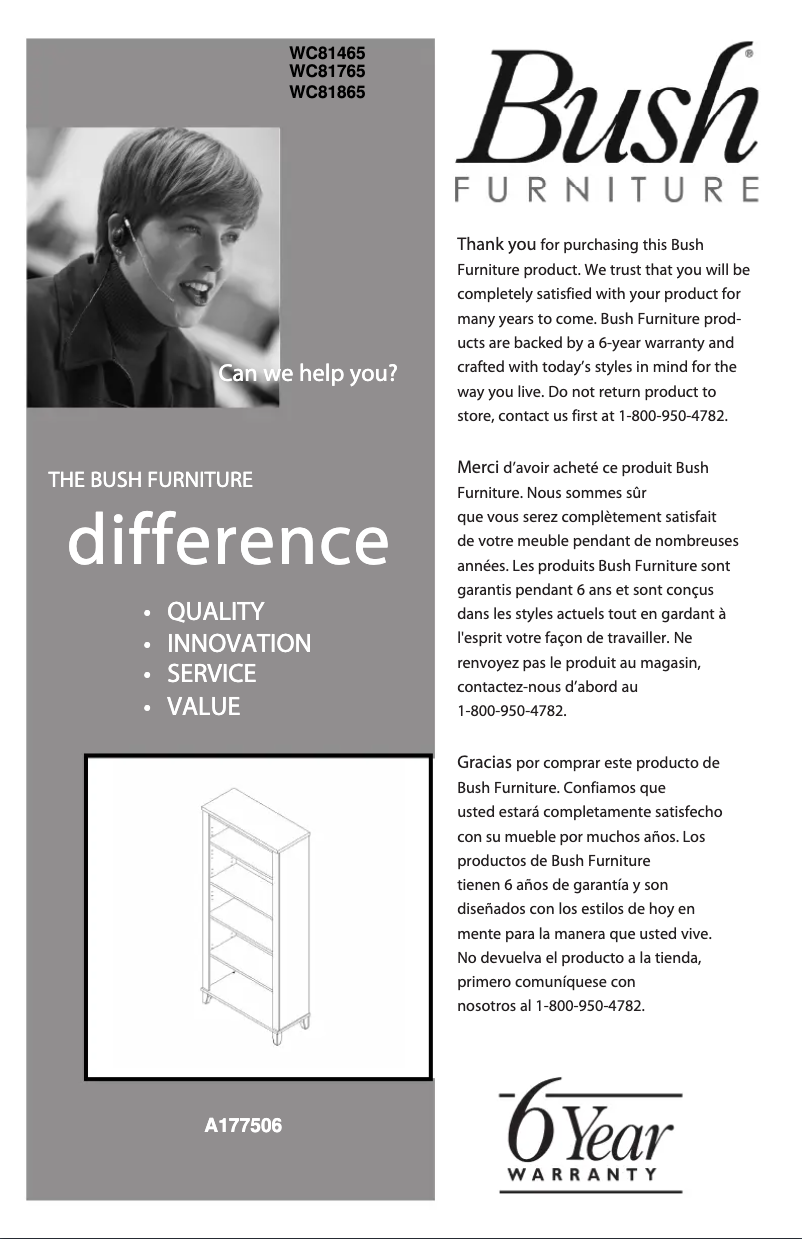 Page 1 de la notice Manuel utilisateur Bush WC81765