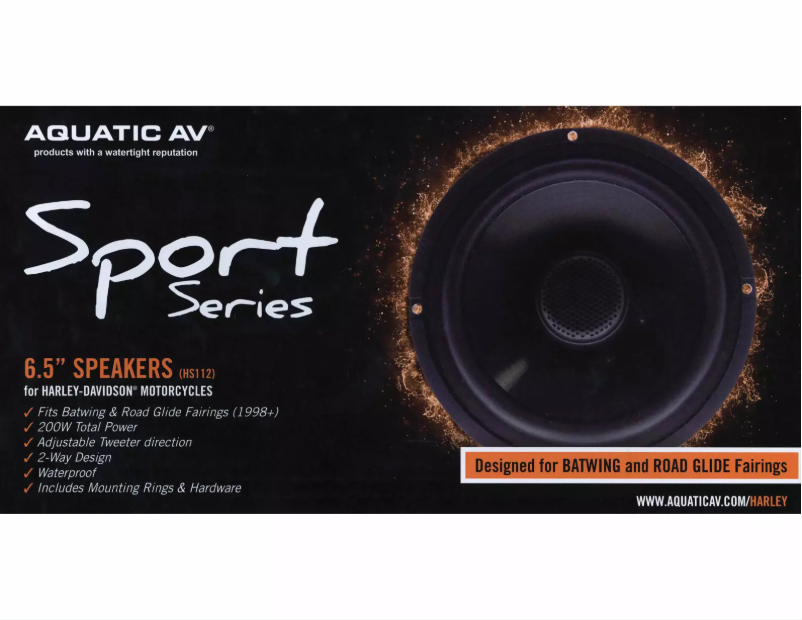 Page 1 de la notice Manuel utilisateur Aquatic AV HS112