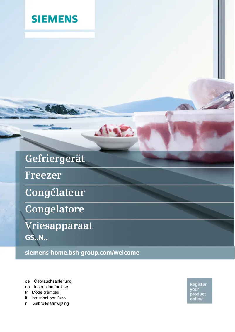 Image de la première page du manuel de l'appareil GS54NEW42