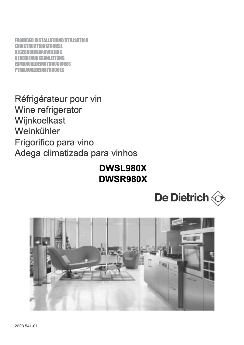 Image de la première page du manuel de l'appareil DWSR980X