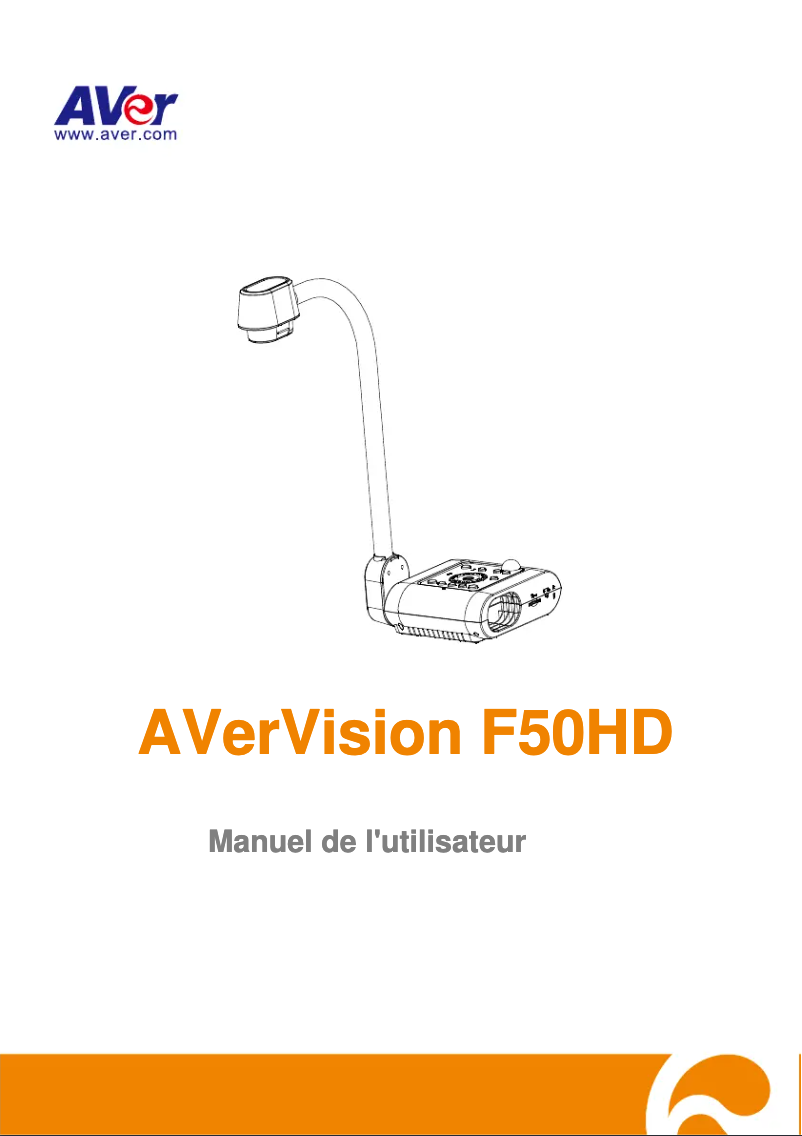 Page 1 de la notice Manuel utilisateur AVer AVerVision F50HD
