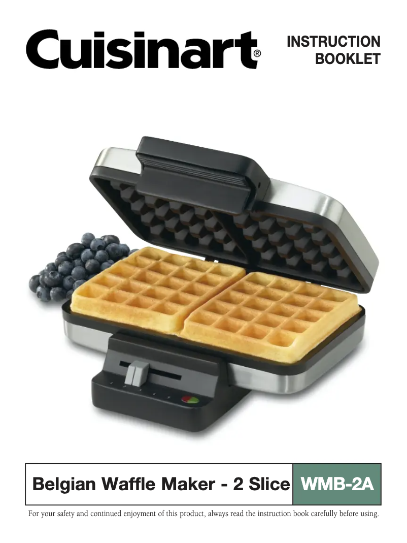 Page 1 de la notice Manuel utilisateur Cuisinart WMB-2A