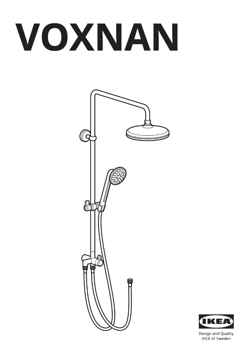 Page 1 de la notice Manuel utilisateur Ikea VOXNAN 304.969.28