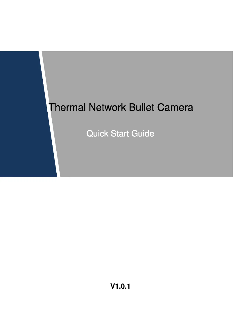Page n°1 - Manuel utilisateur Dahua Technology TPC-BF5401-S2