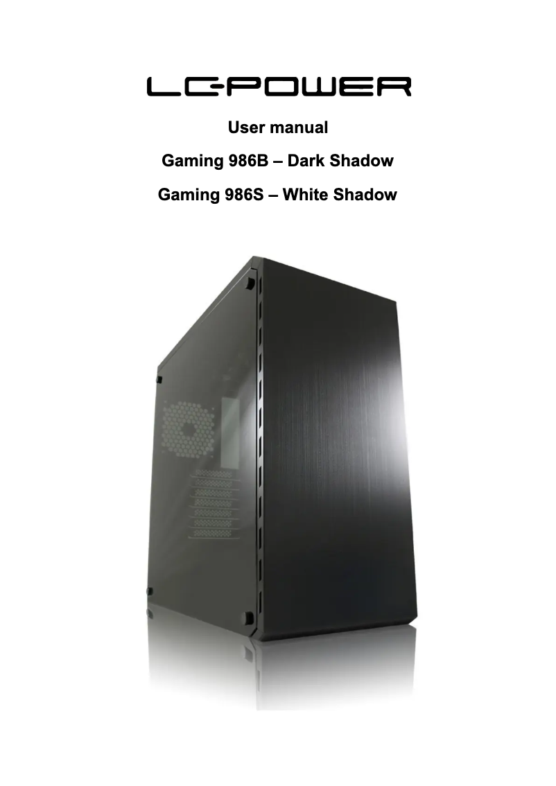 Image de la première page du manuel de l'appareil Gaming 986B