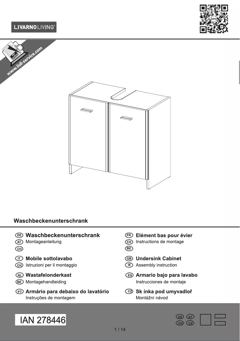 Page 1 de la notice Manuel utilisateur Livarno Lux IAN 278446
