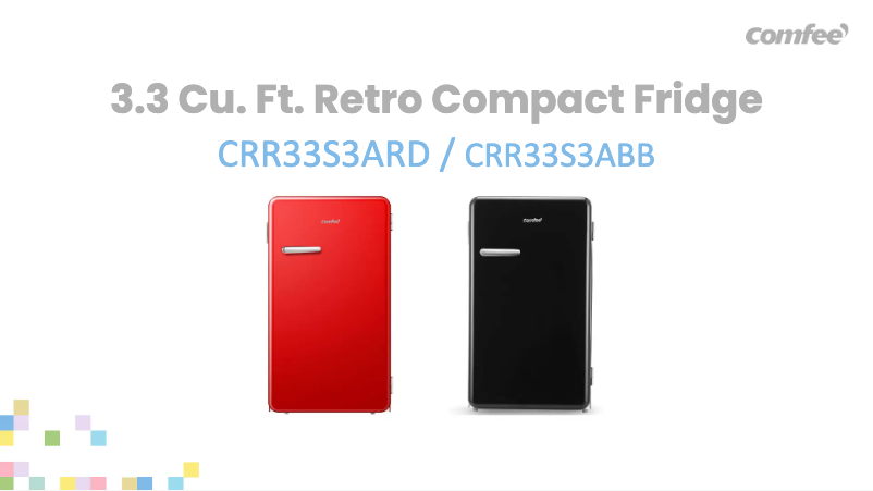 Page 1 de la notice Fiche technique Comfee CRR33S3ABB