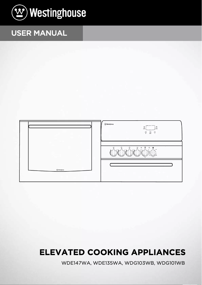 Page n°1 - Manuel utilisateur Westinghouse WDG101WB
