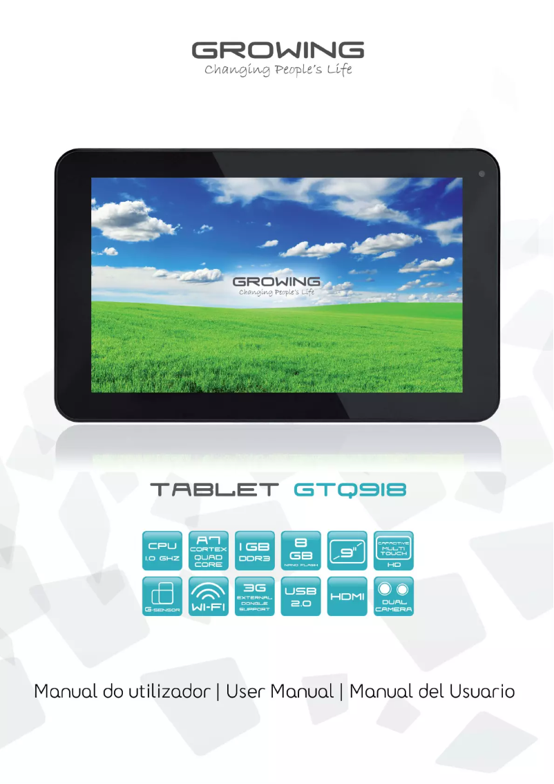 Image de la première page du manuel de l'appareil GTQ918