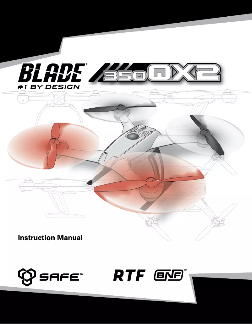 Page 1 de la notice Manuel utilisateur Blade 350 QX2