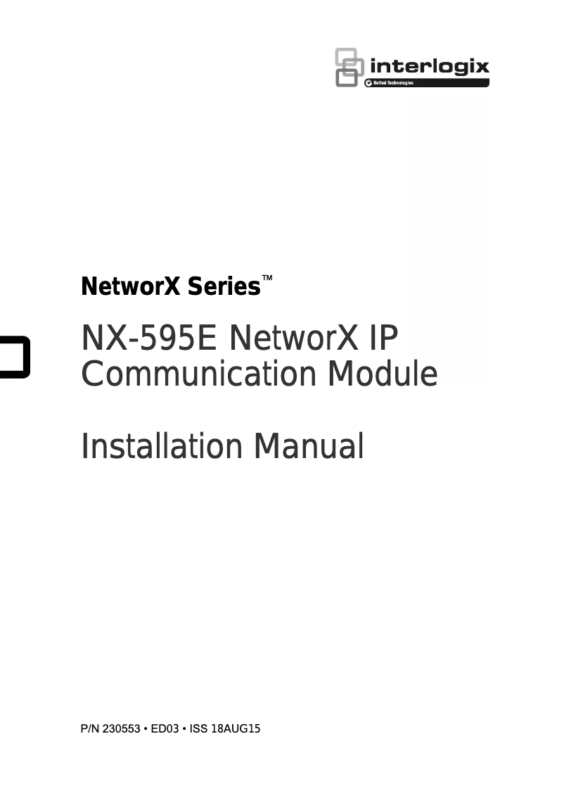 Image de la première page du manuel de l'appareil NX-595E