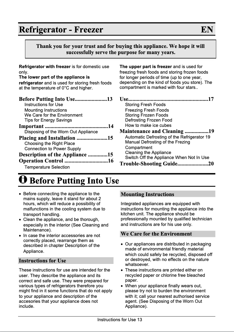 Página 1 del manual Manual de usuario Gorenje RBI4145W