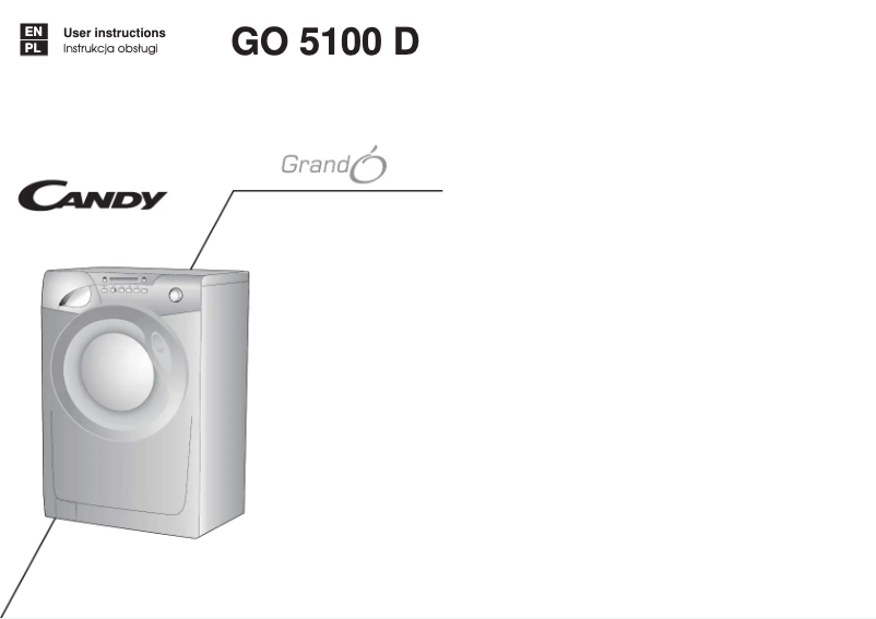 Page 1 de la notice Manuel utilisateur Candy GO 5100 D