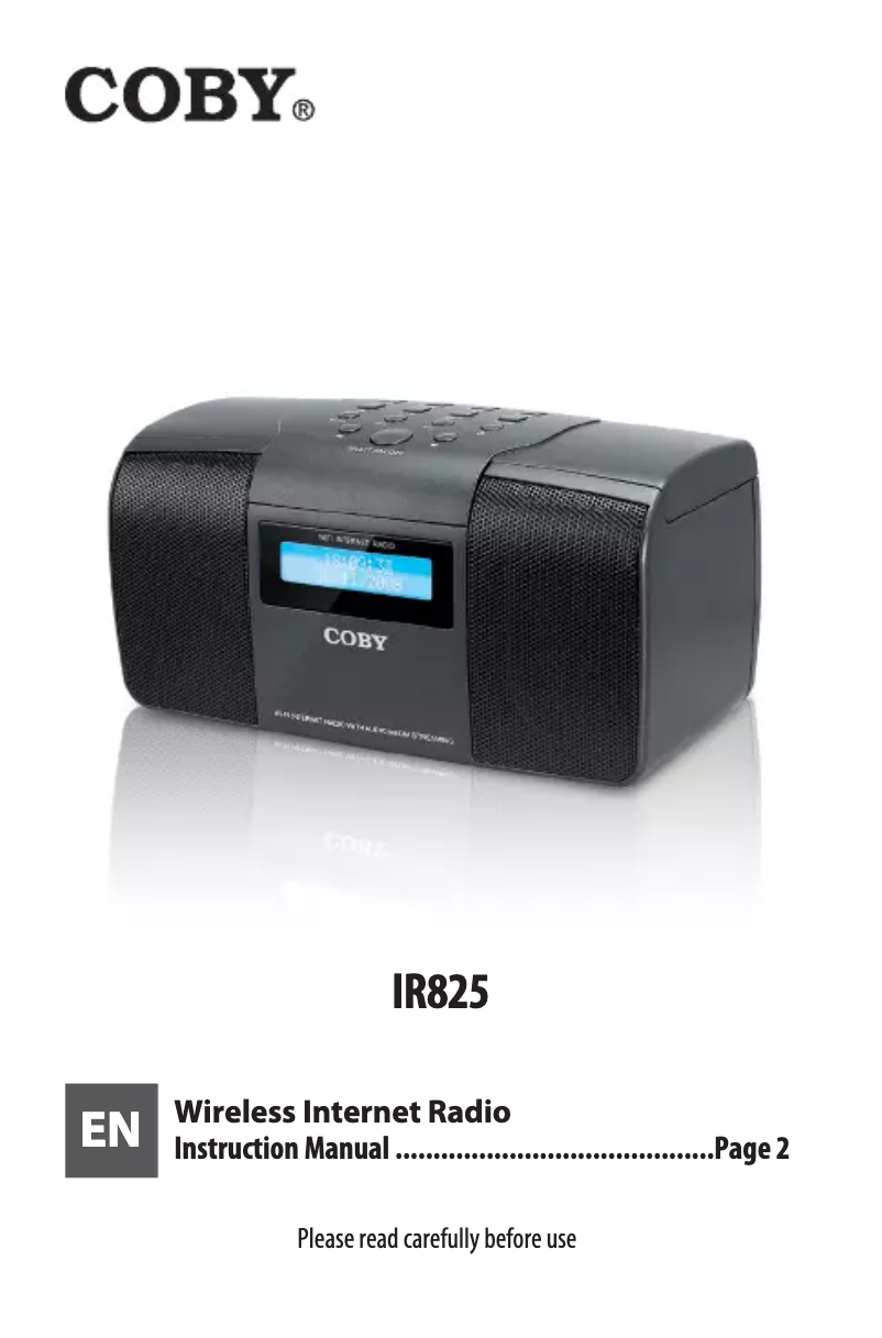 Page n°1 - Manuel utilisateur Coby IR825