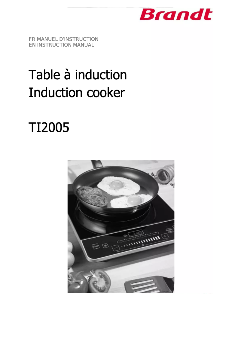 Page 1 de la notice Manuel utilisateur Brandt TI2005