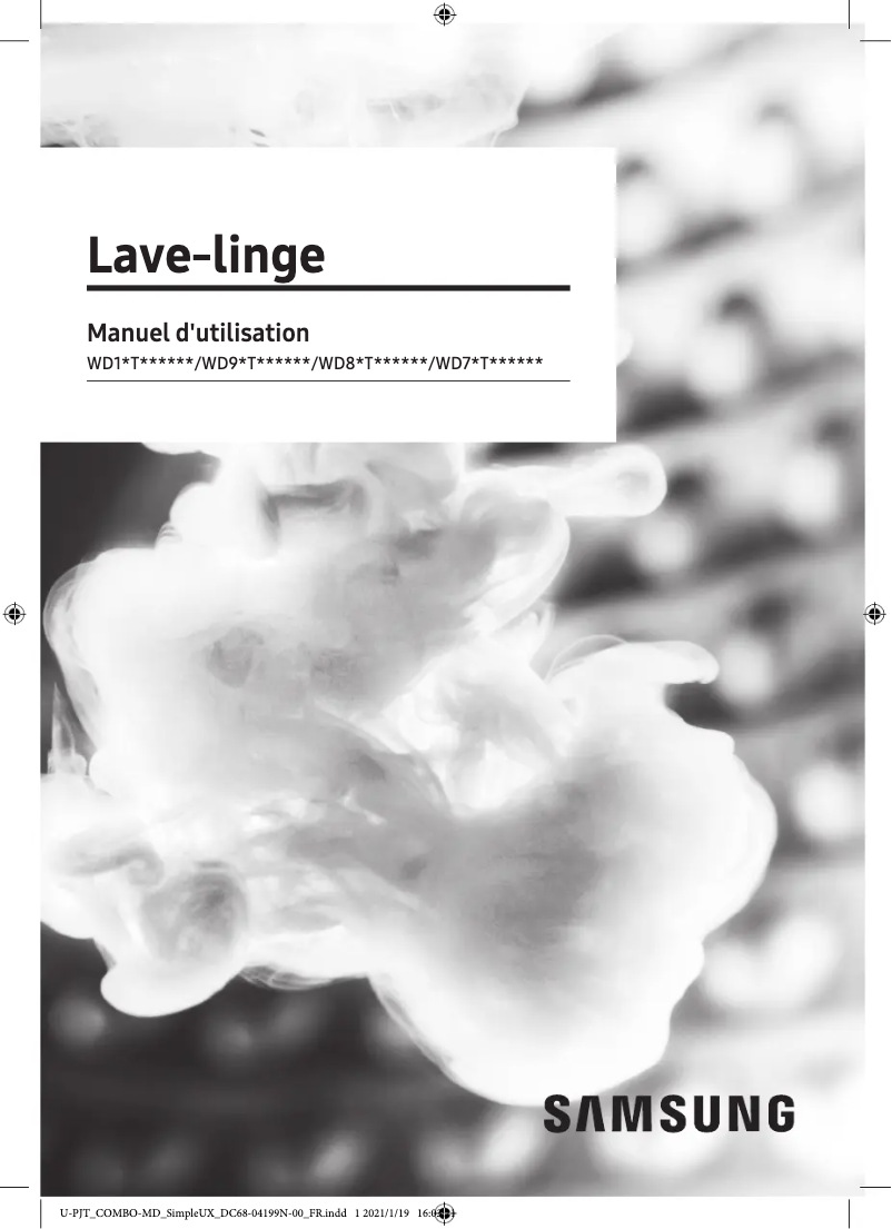 Image de la première page du manuel de l'appareil WD70T554DBN