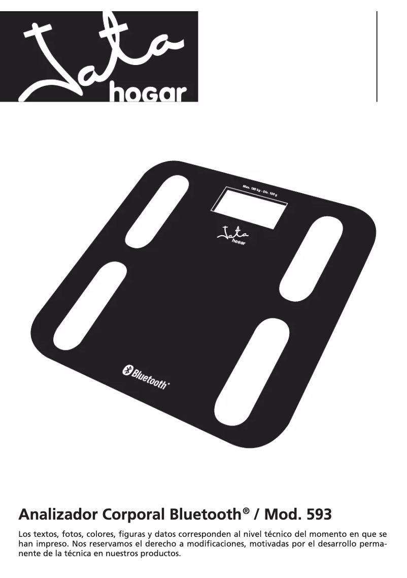 Page 1 de la notice Manuel utilisateur Jata 593