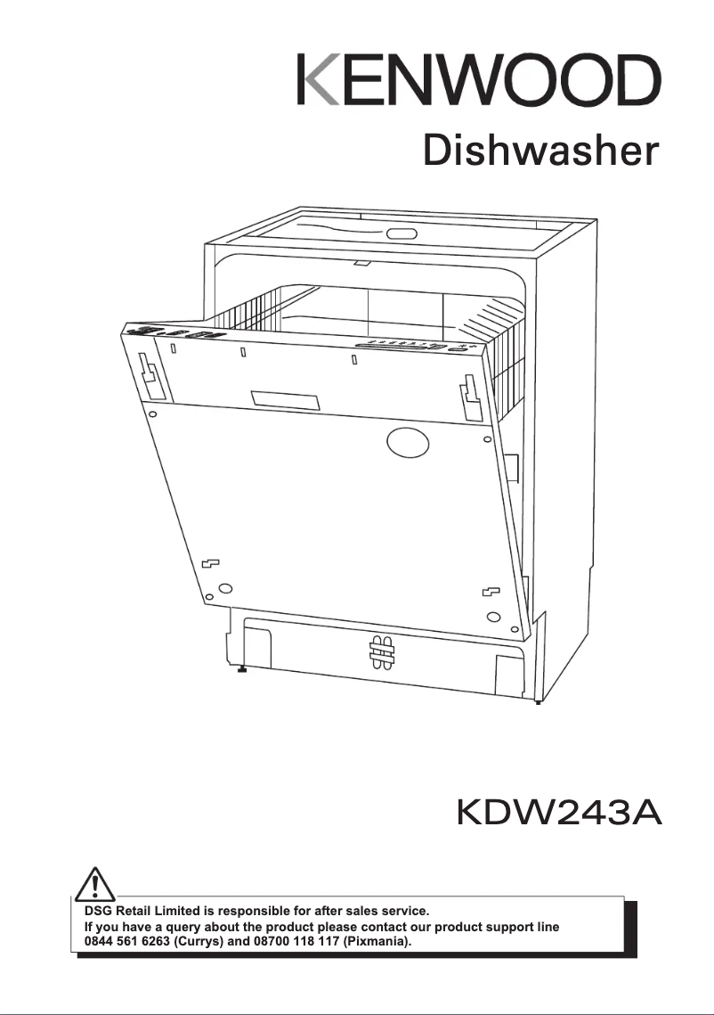 Page 1 de la notice Manuel utilisateur Kenwood KDW243A