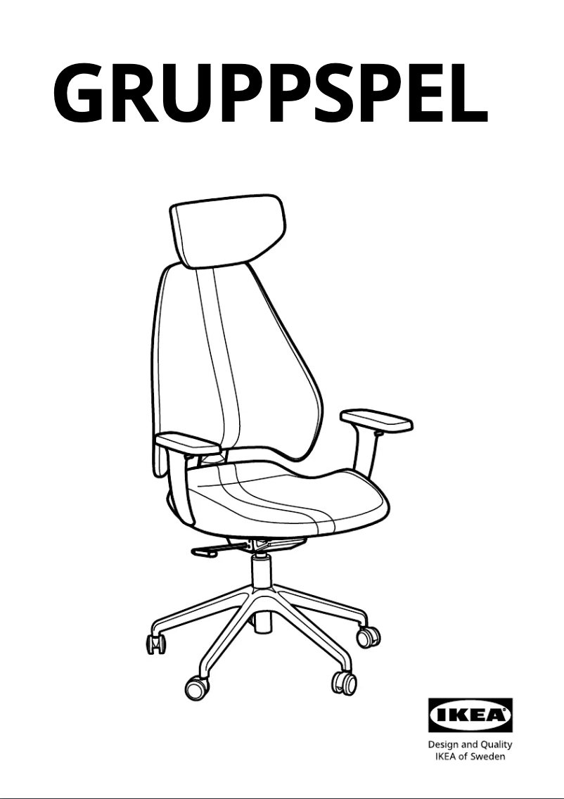 Page 1 de la notice Manuel utilisateur Ikea GRUPPSPEL 705.075.57