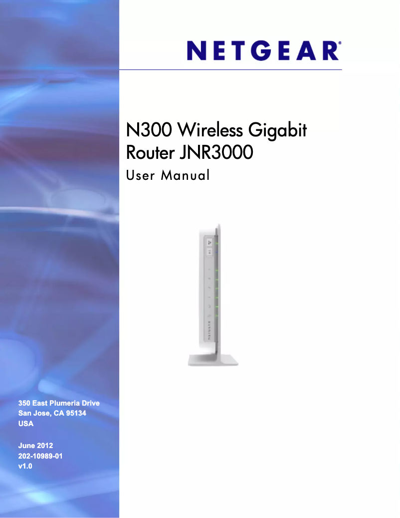 Page n°1 - Manuel utilisateur Netgear JNR3000