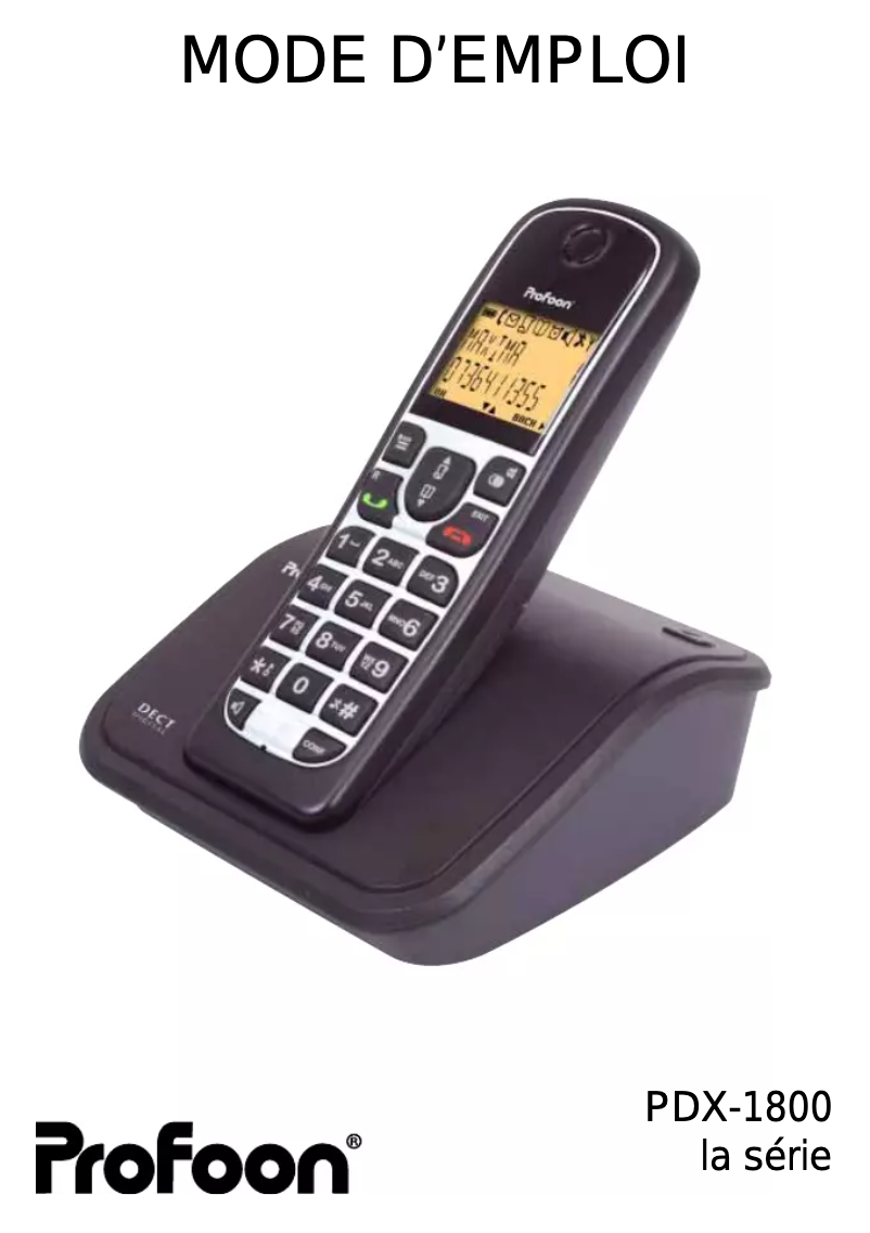 First page image of the manual for PDX-1825