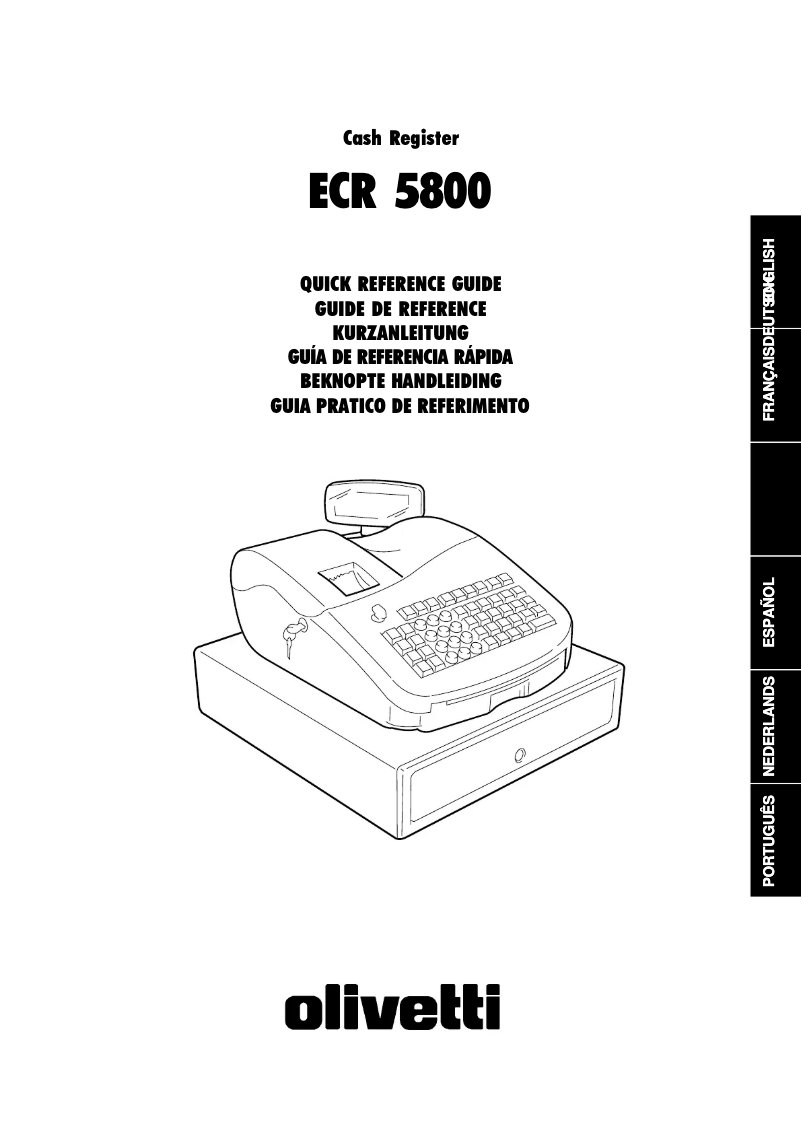 Page 1 de la notice Manuel utilisateur Olivetti ECR 5800