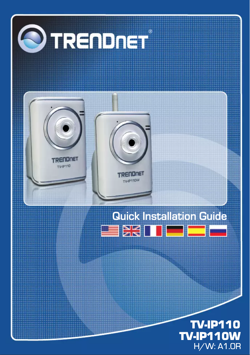 Image de la première page du manuel de l'appareil TV-IP110