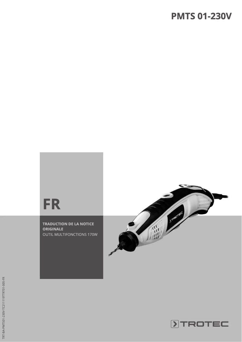 Page n°1 - Manuel utilisateur Trotec PMTS 01-230V