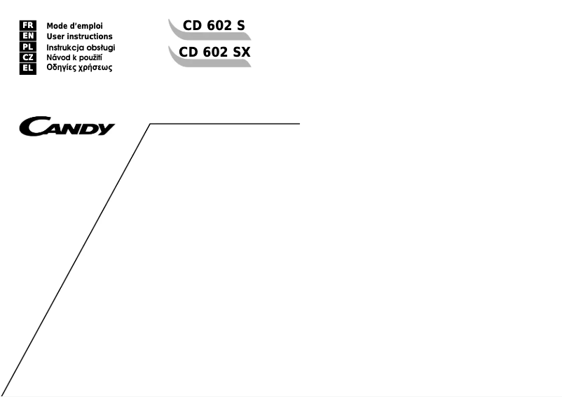 Image de la première page du manuel de l'appareil CD 602 S
