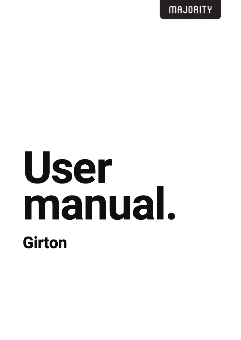 Image de la première page du manuel de l'appareil Girton