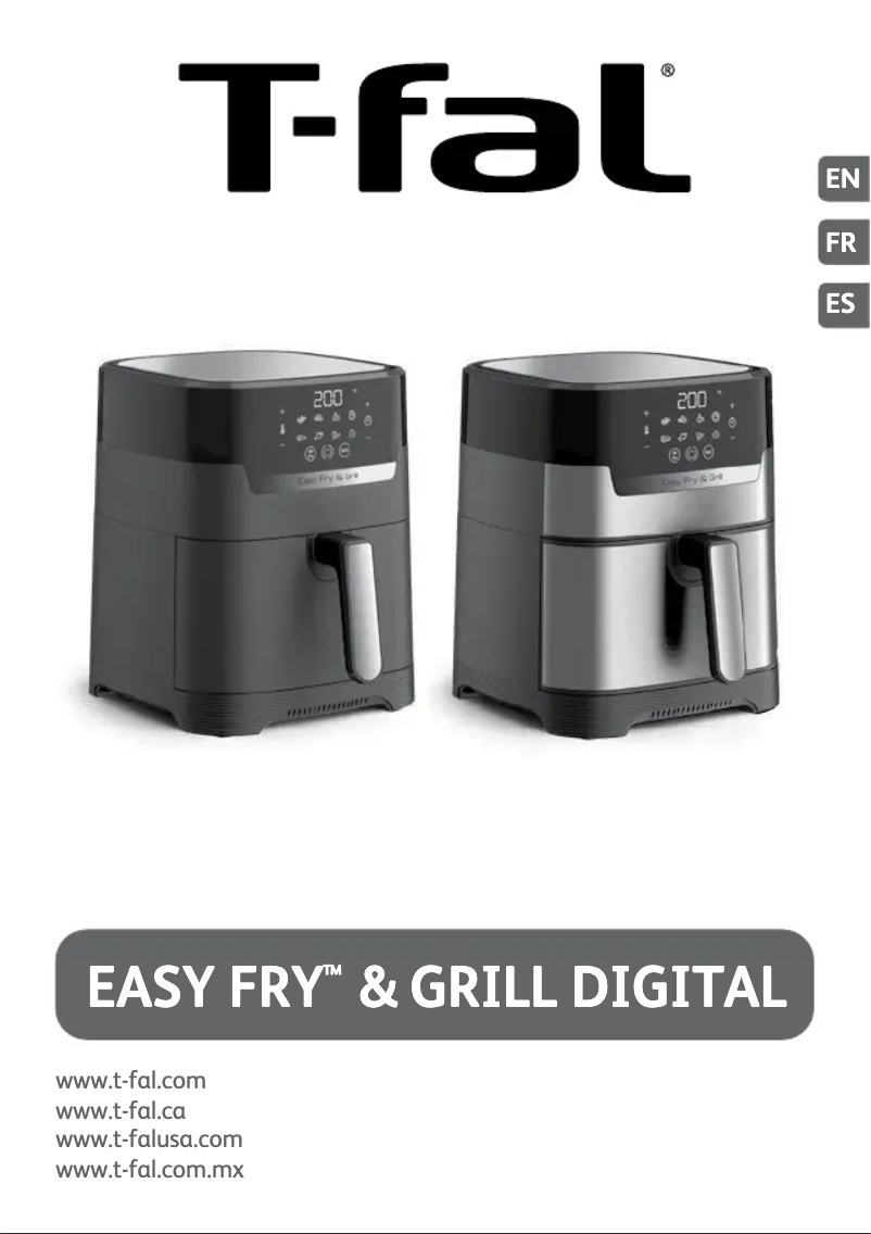 Image de la première page du manuel de l'appareil Easy Fry & Grill Precision EY505