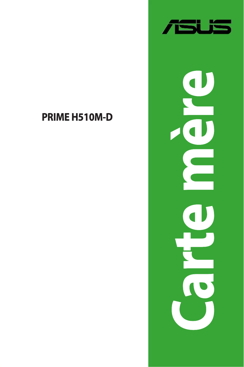 Image de la première page du manuel de l'appareil Prime H510M-D