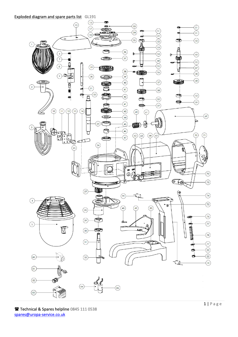 Page n°1 - Schéma de câblage Buffalo GL191