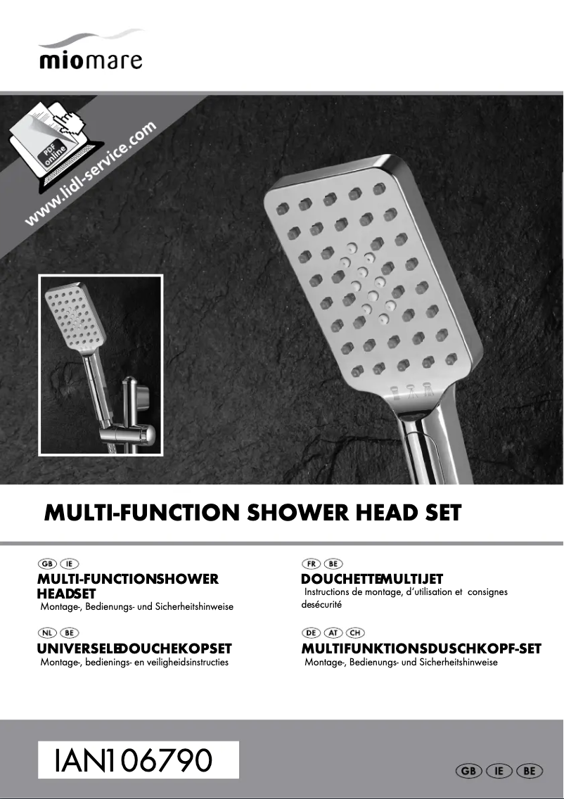 Image de la première page du manuel de l'appareil IAN 296093