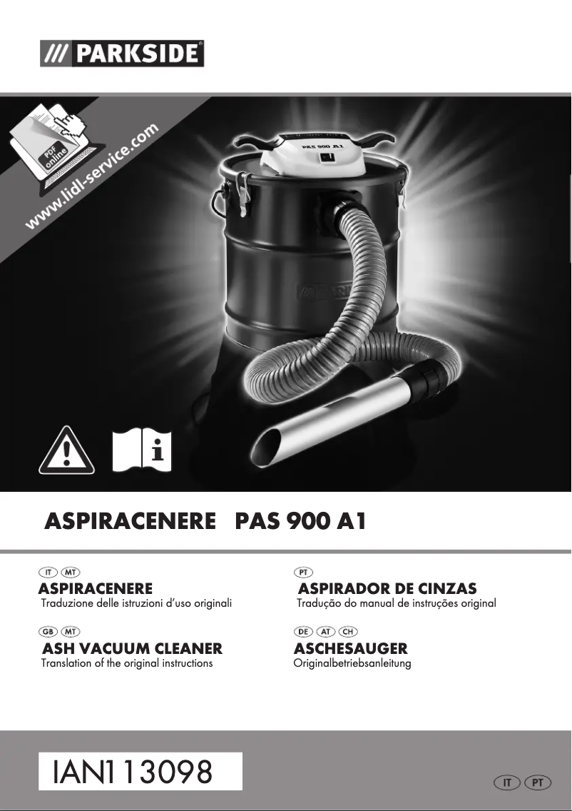 Página 1 del manual Manual de usuario Parkside PAS 900 A1