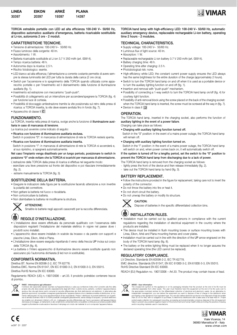 Image de la première page du manuel de l'appareil 30397