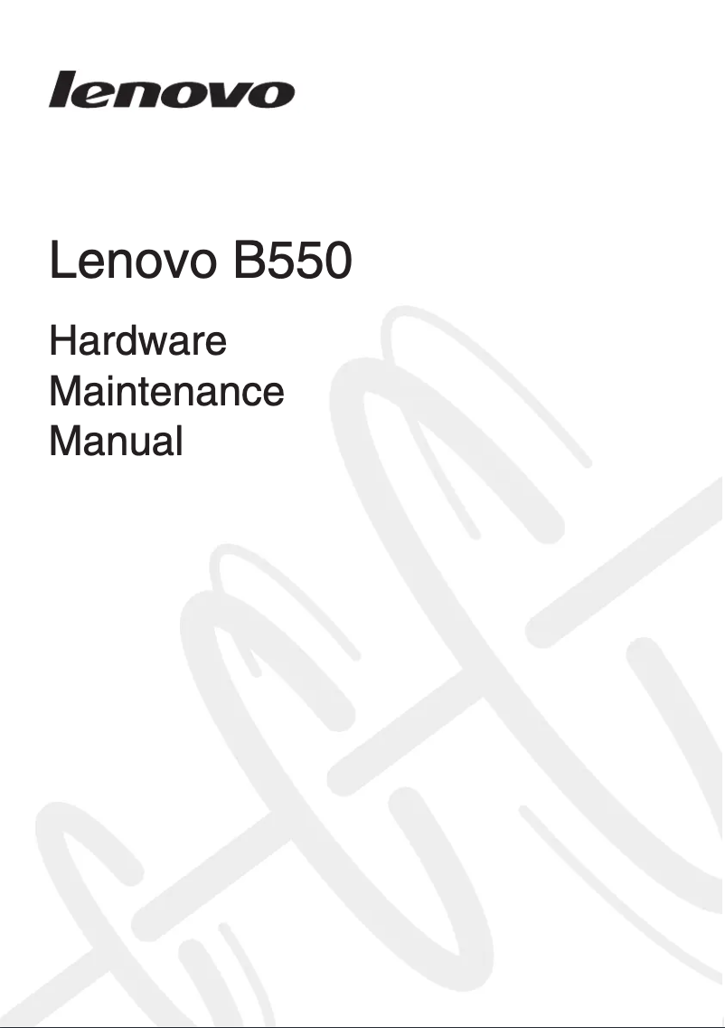 Page 1 de la notice Manuel utilisateur Lenovo IdeaCentre B550