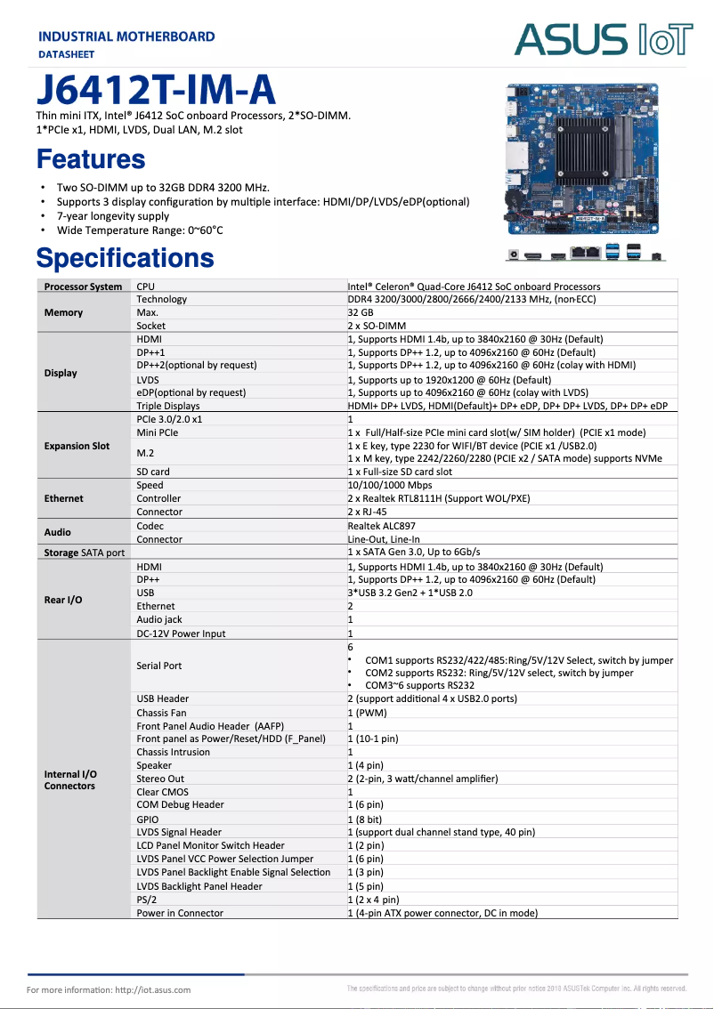 Image de la première page du manuel de l'appareil J6412T-IM-A