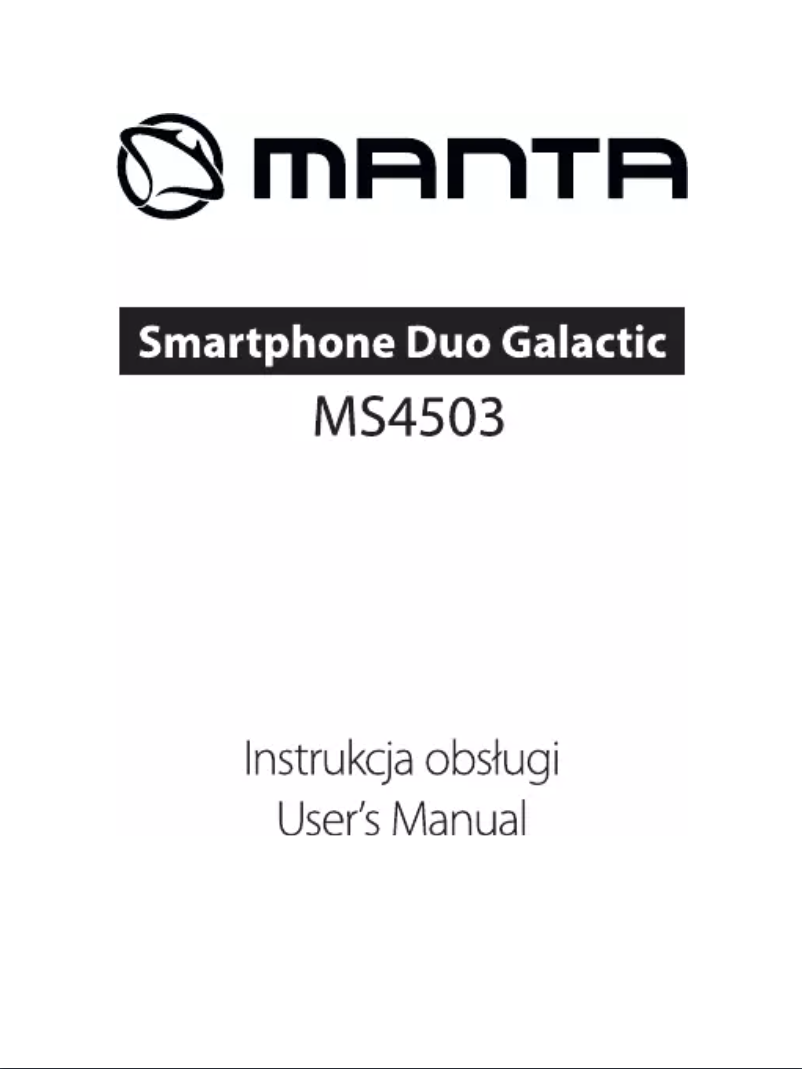 Image de la première page du manuel de l'appareil MS4503