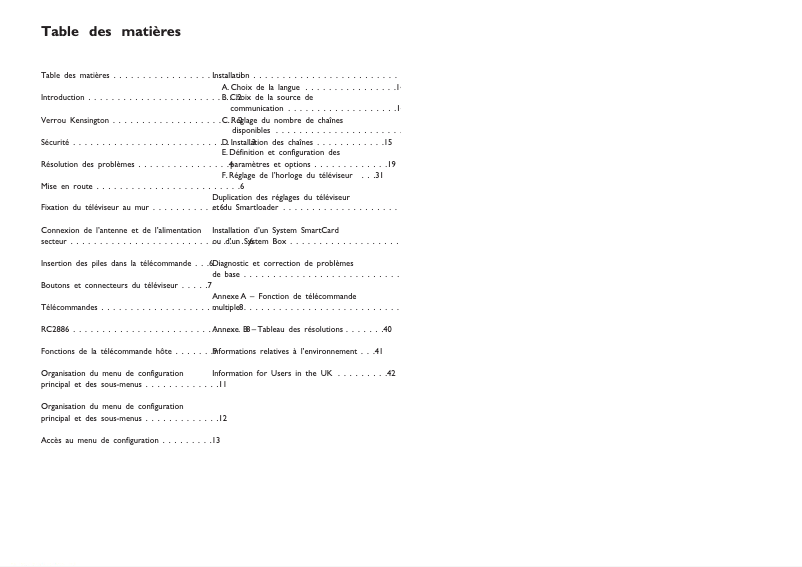 Page n°1 - Manuel utilisateur Philips 32HF7875